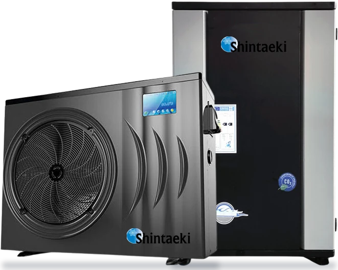 Swimming Pool Heat Pump ของ Shintaeki แบบแนวนอนและแนวตั้ง